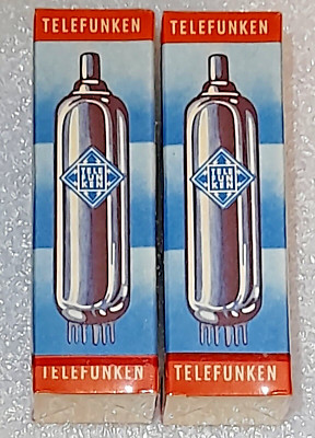 Pair ECH83 (6DS8, ECH81 in some cases) Telefunken NOS still sealed Vacuum Tubes