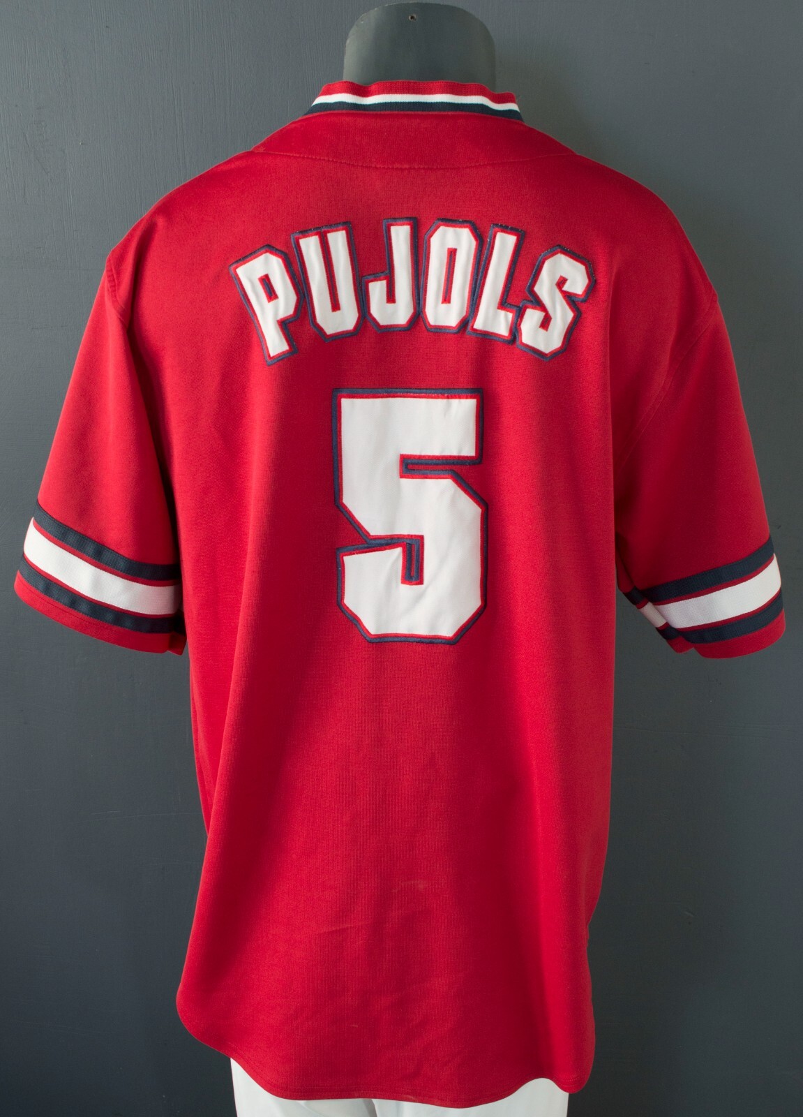 USA製 Cardinals Pujols ユニフォーム メッシュ 赤 刺繍ロゴ USA製 Cardinals Pujols ユニフォーム メッシュ 赤 刺繍ロゴ