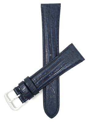 18mm Padded Leather Watch Band, Animal Prints for Raymond Weil Tango