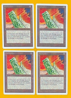 MTG JADE MONOLITH (x4) Unlimited (OldManMTG 009-460)