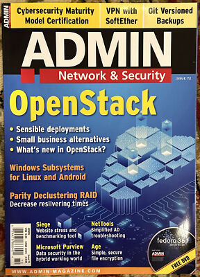 ADMIN Network & Security Magazine Issue 72 Open Stack Free Dvd