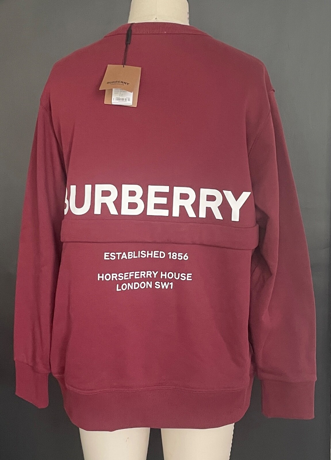 Burberry★素敵！Acklow Men's Print Red Jersey Sweatshirt $_57.JPG?set_id=880000500F