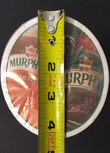 Murphy's Irish Red Beer Coasters Mat - Double sided NOS - Stack of 85 LAST ONE!