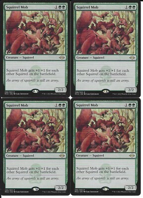 Squirrel Mob - Magic MTG Custom Casual 60 Card Deck (Green) Ready to Play