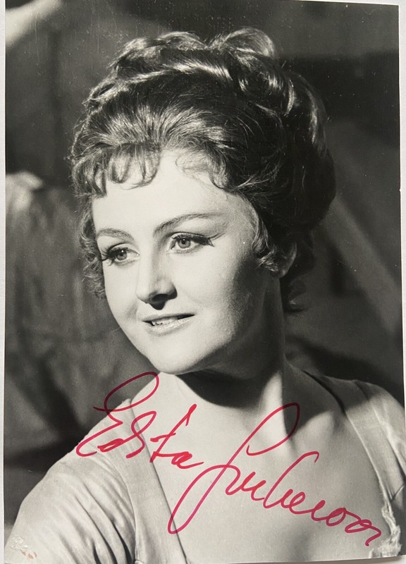 Edita Gruberova Signiert Foto Karte Signatur Unterschrift Autogramm Signed