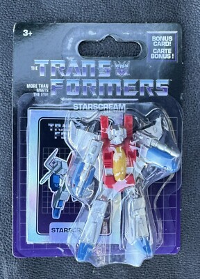 Transformers Starscream Monogram Figural Bag Clip 3-Inch Figure Keychain Card