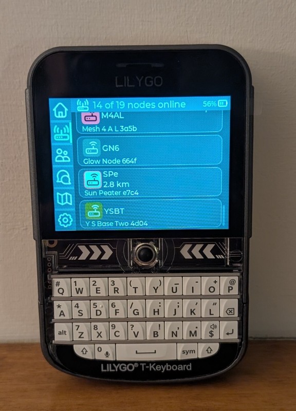Meshtastic LILYGO T-Deck Plus GPS White KB w/ New Graphic