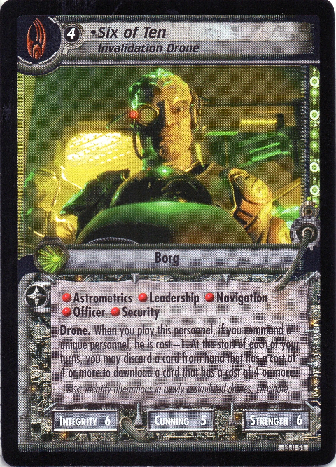 Star Trek CCG 2E 13U51 Six of Ten - Invalidation Drone Near-Mint/NM Uncommon