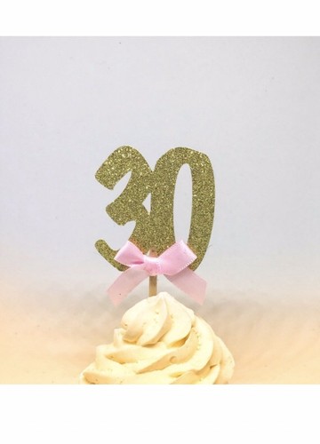 30th cupcake topper, 30th birthday, 30 cupcake toppers, 30th
