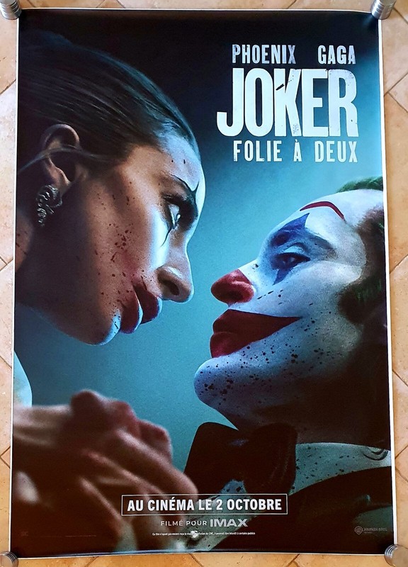Affiche Poster Taille Abribus 120cm X 176cm Joker Folie A Deux (RouléE)