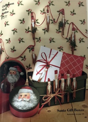 Collection of Santas Tole Painting instruction pattern acrylic Ginger Edwards