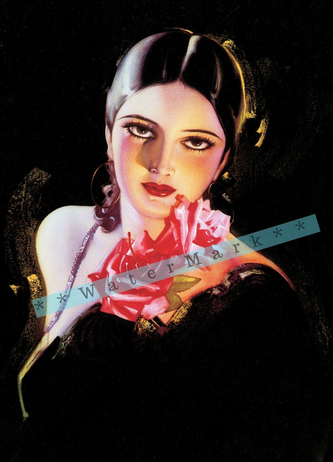 Mexico 1940 Glamourous Calendar Art Vintage Poster Print Retro Pin Up Style #1