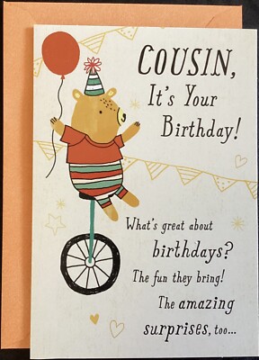 Happy Birthday Cousin Card Hallmark Greeting Card