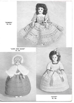 Doreen Dolls Crocheted & Knitted Outfits - Vintage Patterns for  8