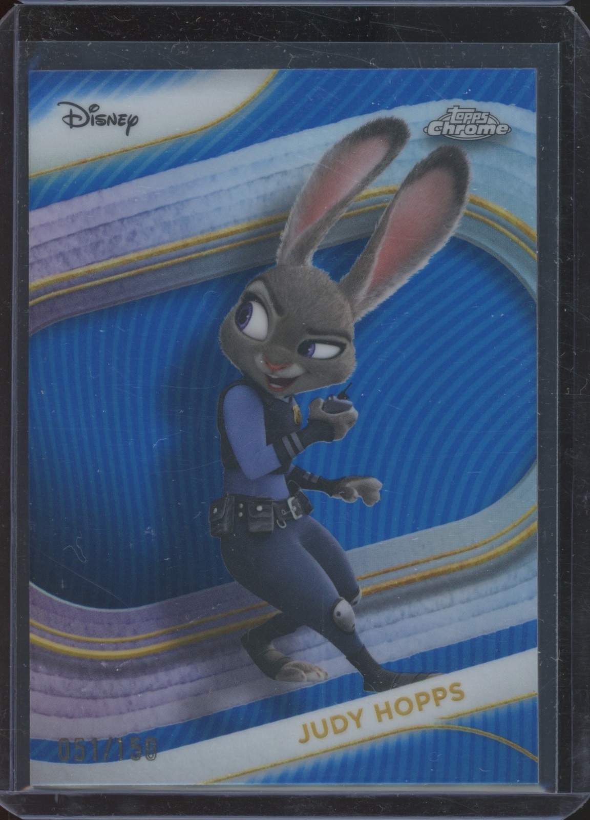 2025 Topps Chrome Disney Blue Refractor #168 Judy Hopps 51/150