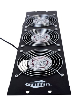 GRIFFIN 2x Rack Mount Fan Cool System Panels | Audio Equipment Gear Network IT