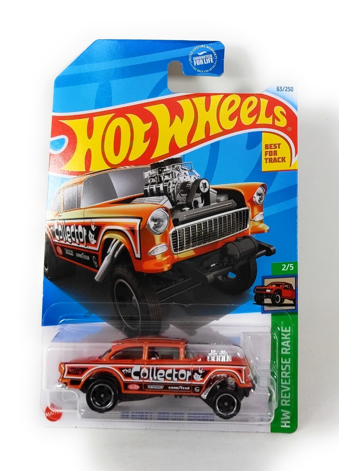Hot Wheels '55 Chevy Bel Air Gasser 2/5 HW Reverse Rake 63