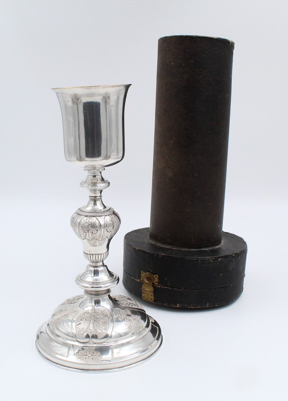 Calice En Argent Massif Et Vermeil Xix Ã¨Me Avec Son Ã©Tui