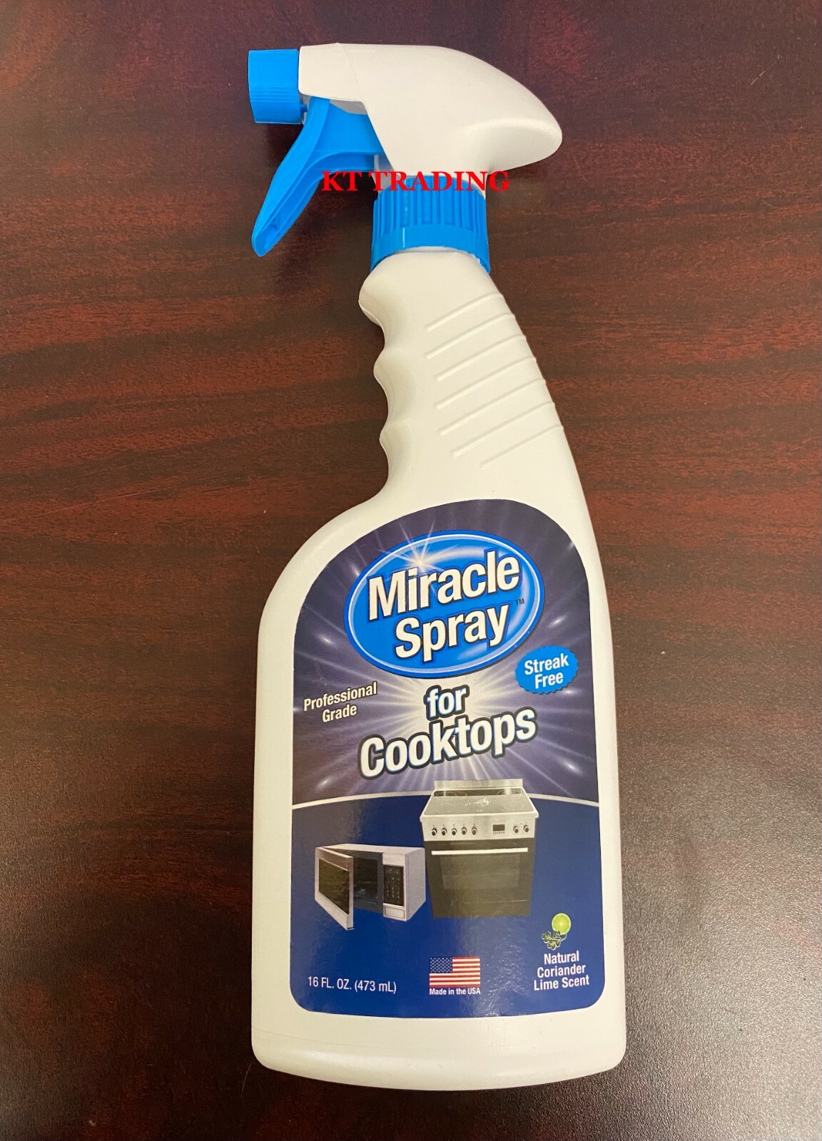 Cleaner 16oz Spray Miracle Brand Premium Glass Cook Top Ranges Microwaves