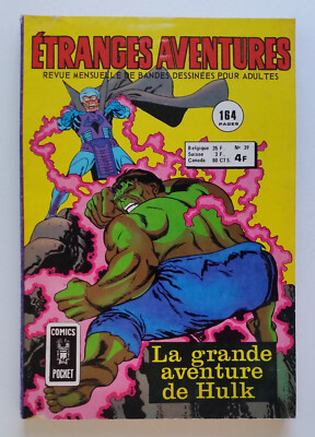 Etranges aventures N° 39 Marvel Hulk  Marie Séverin Kirby Gil Kane