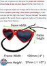 G016 Dog Cat Pet Heart Sunglasses Glasses for Small Breed up to 15lbs (Heart Pink-Pink Mirror)