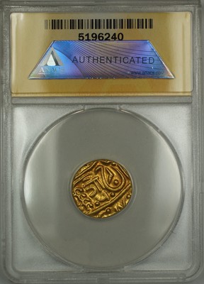 1947-1952 India Mohur Gold Coin Jodhpur Hanwant Singh Undated KM-160 ANACS AU-50