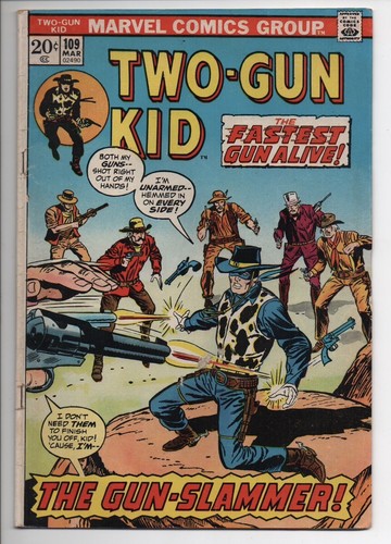 Two Gun Kid 109 Marvel Comic Book 1973 Vintage Western