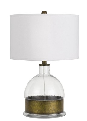 BO-2809TB Transitional One Light Table Lamp from Rapallo Collection in Glass/...