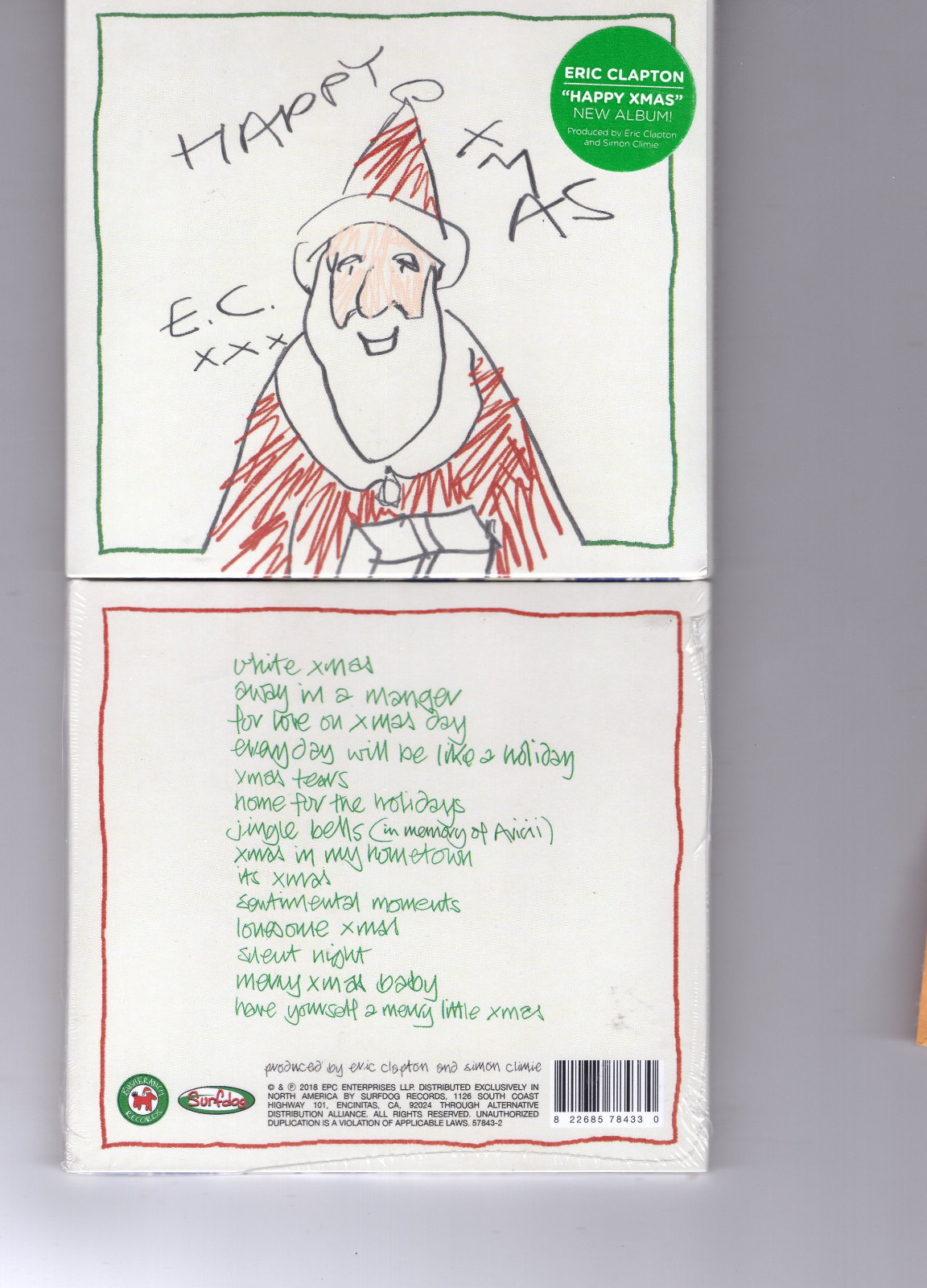 ERIC CLAPTON - HAPPY XMAS (CD 2018) NEW **14 TRACKS ERIC CLAPTON - HAPPY XMAS (CD 2018) NEW **14 TRACKS