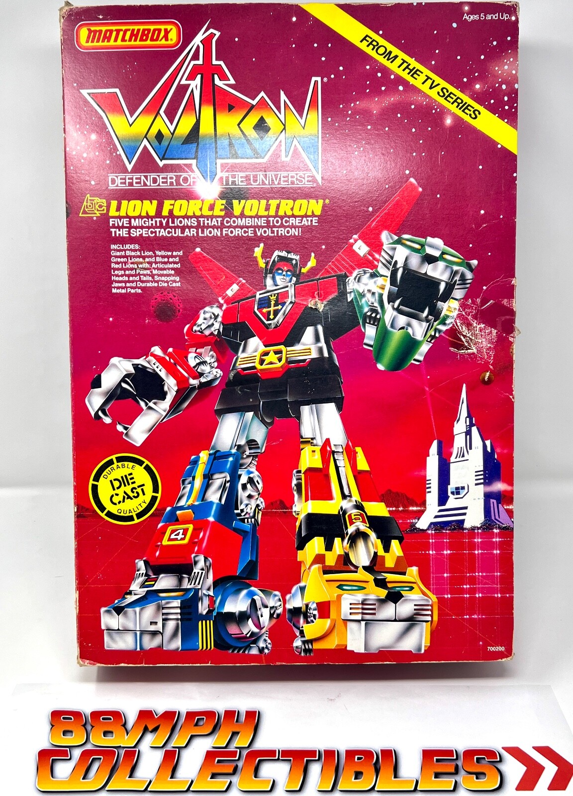 RARE COMPLETE Matchbox 1981 VOLTRON Lion Force + BLAZING