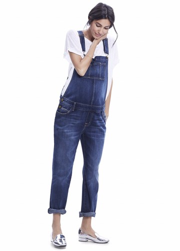 Hatch Collection The Easy Denim Overalls Maternity Size O Small Xsmall