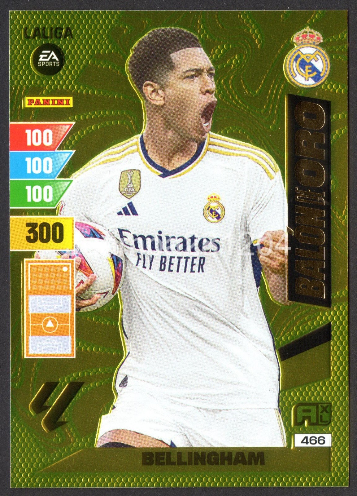 JUDE BELLINGHAM #466 BALON DE ORO 2023-24 CROMO PANINI