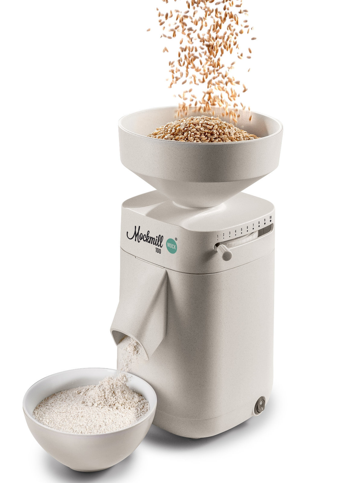 Getreidemühle Mockmill 100 Kornmühle mit 360 Watt Leistung elektrische Mühle