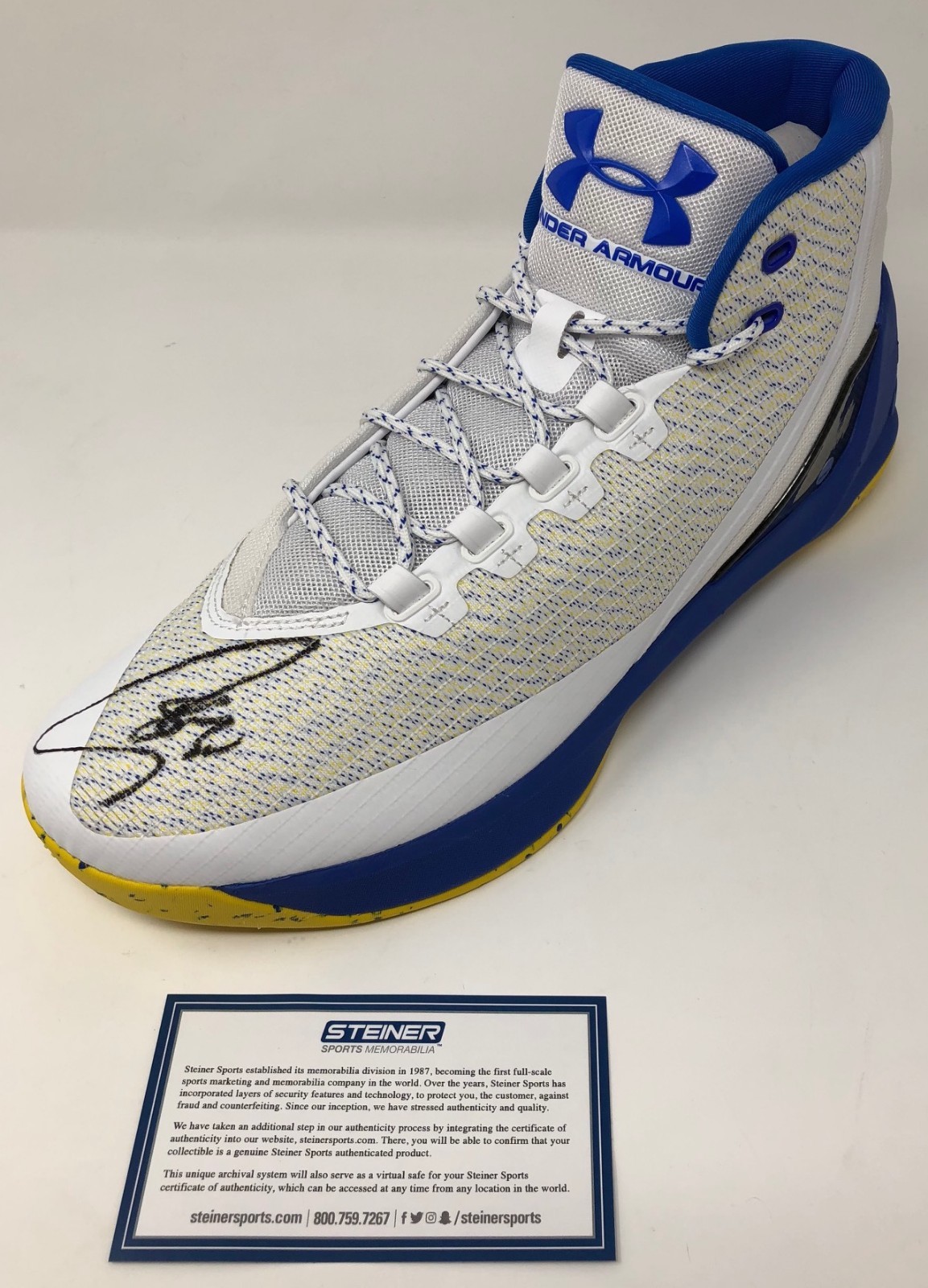 blue and white stephen curry shoes