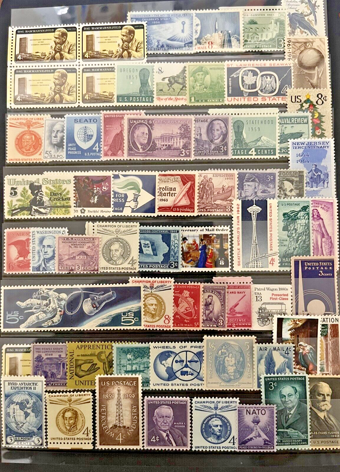 U.S. MINT COLLECTION 400+ VINTAGE STAMPS INCLUDES PLATE BLOCKS / SINGLES & MORE!