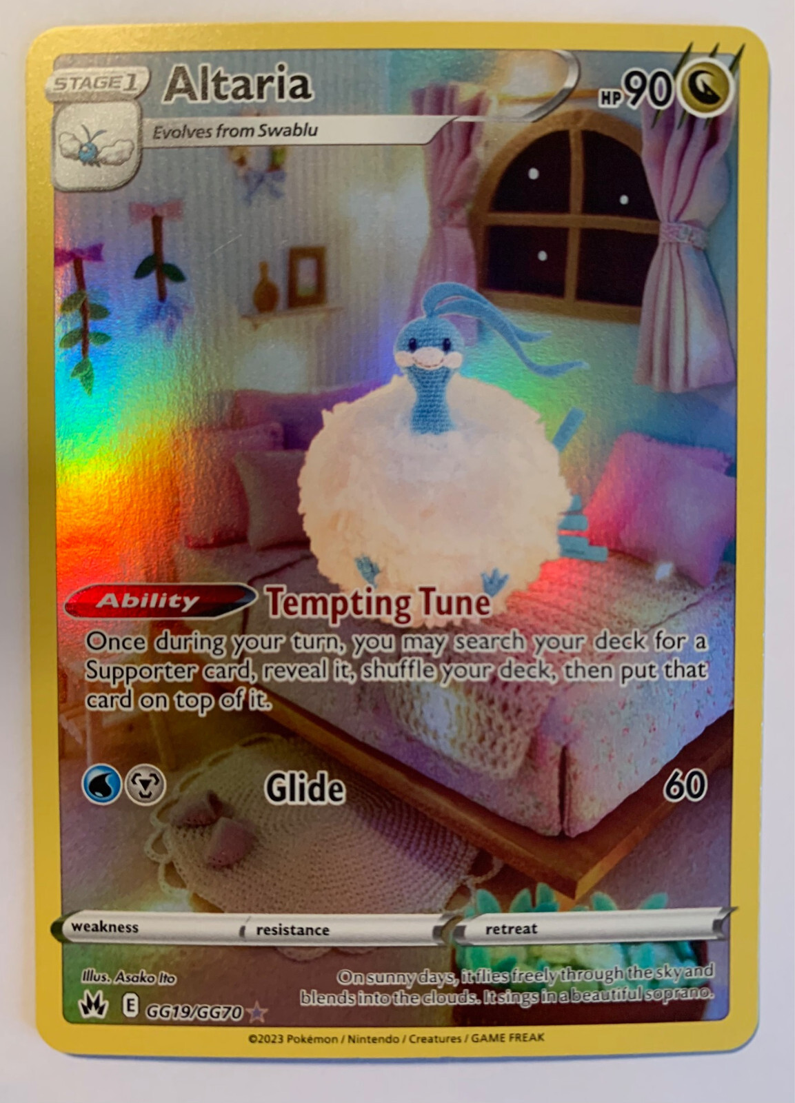 Pokemon Crown Zenith - ALTARIA - GALARIAN GALLERY GG19/GG70