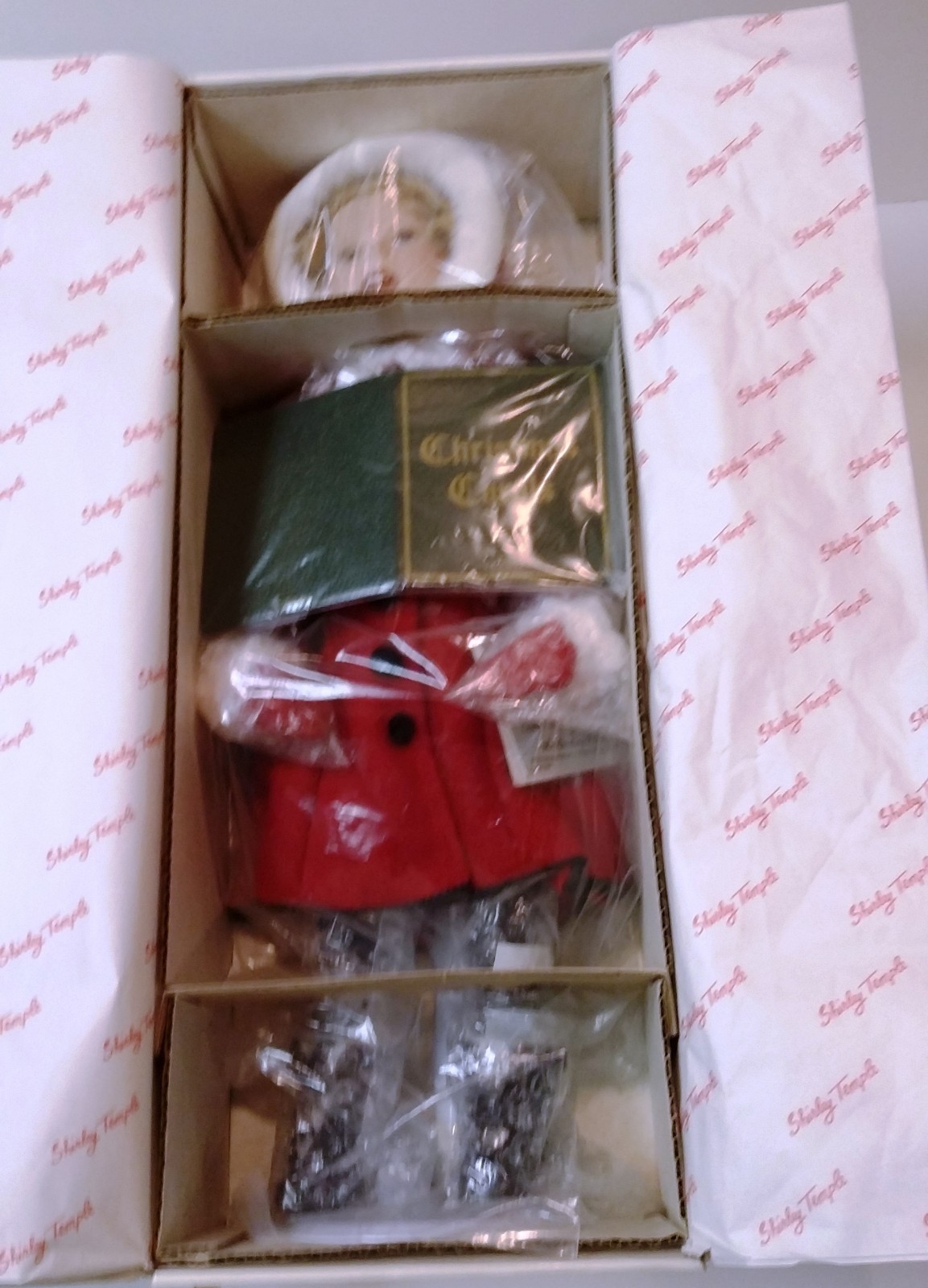 DANBURY MINT SHIRLEY TEMPLE PORCELAIN CHRISTMAS DOLL COLLECTION LITTLE CAROLER