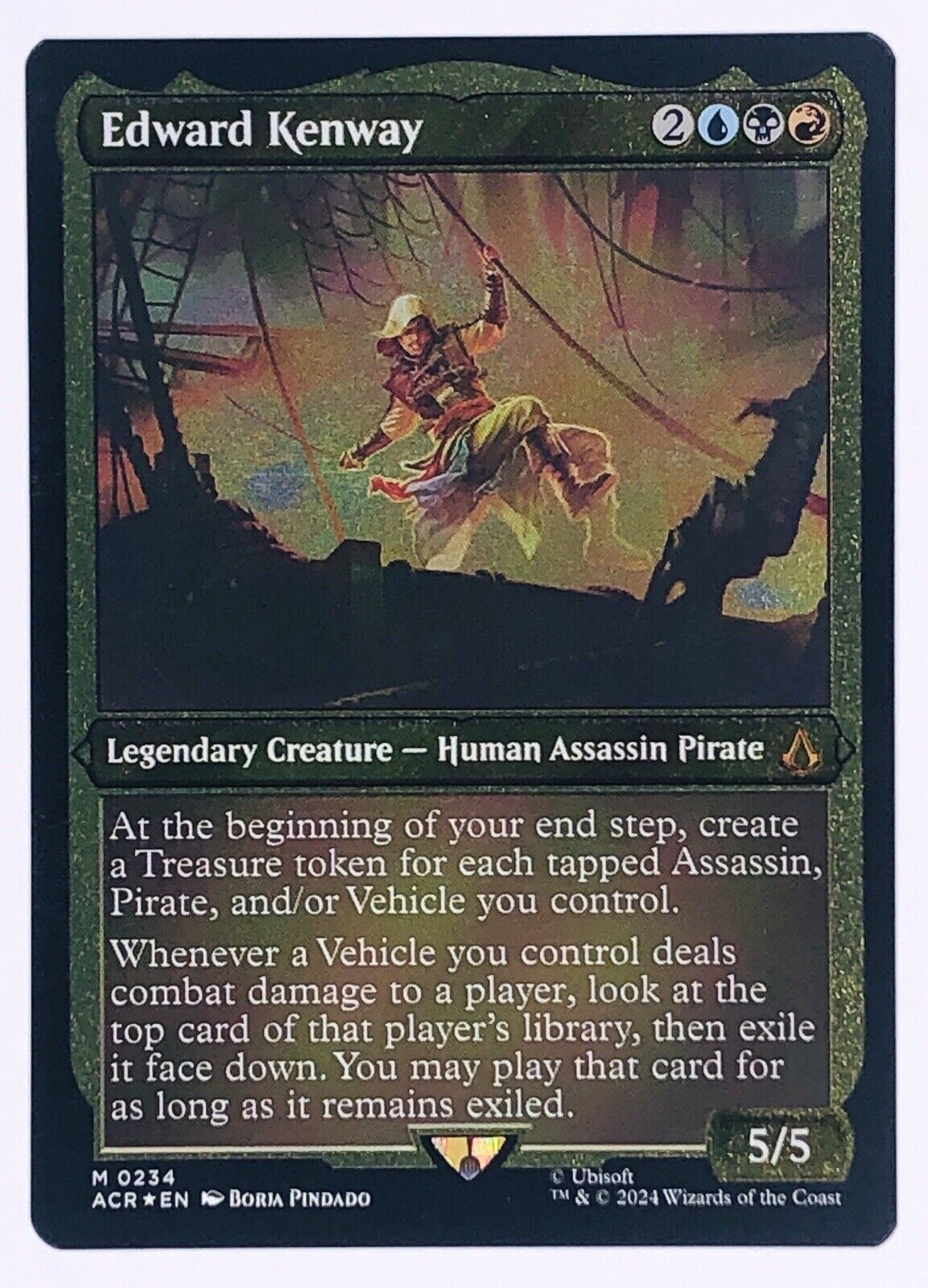 MTG エドワード・ケンウェイ　Edward Kenway テクスチャーfoil MTG エドワード・ケンウェイ Edward Kenway テクスチャーfoil