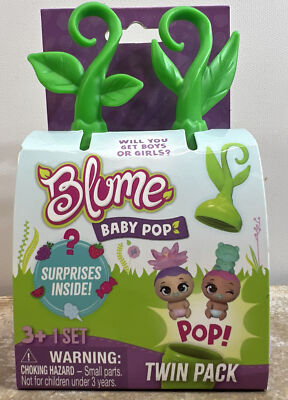 Blume Baby Pop Dolls Twin Pack W/ Surprise Inside NEW