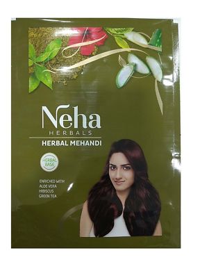 Neha Henna Mehndi Powder 13 Herbs Blend Herbal Mehndi Color Fast Ship USA SELLER
