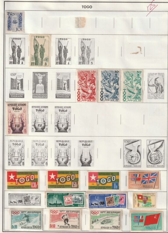Vintage Togo Postage Stamp Lot of 24 MINT NZ125/6 (2 Scans)