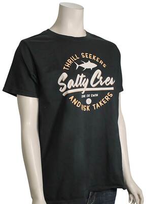 

Женская футболка бойфренда Salty Crew с надписью — винтажный черный — новинка
