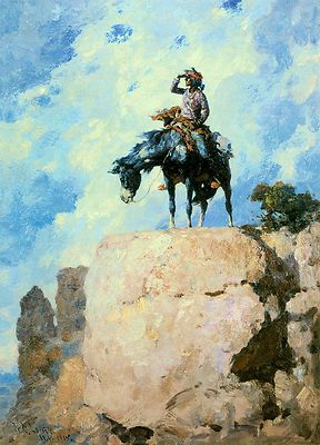 navajo scout by william leigh native american indians western