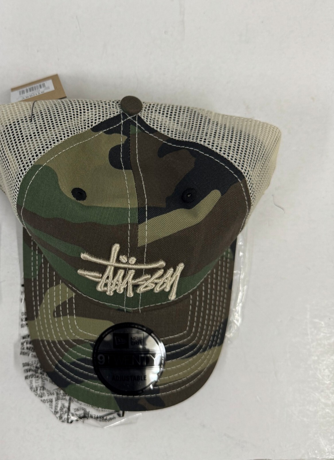 Stussy New Era 9twenty Basic Trucker Woodland Camo / Fashion