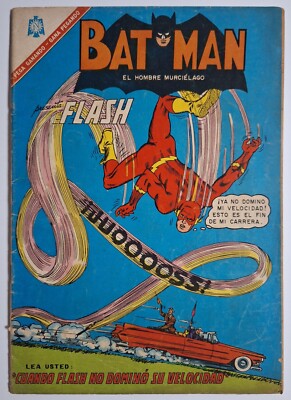 The Flash #154 DC Carmine Infantino cover spanish Batman 340 Novaro 1966 vintage