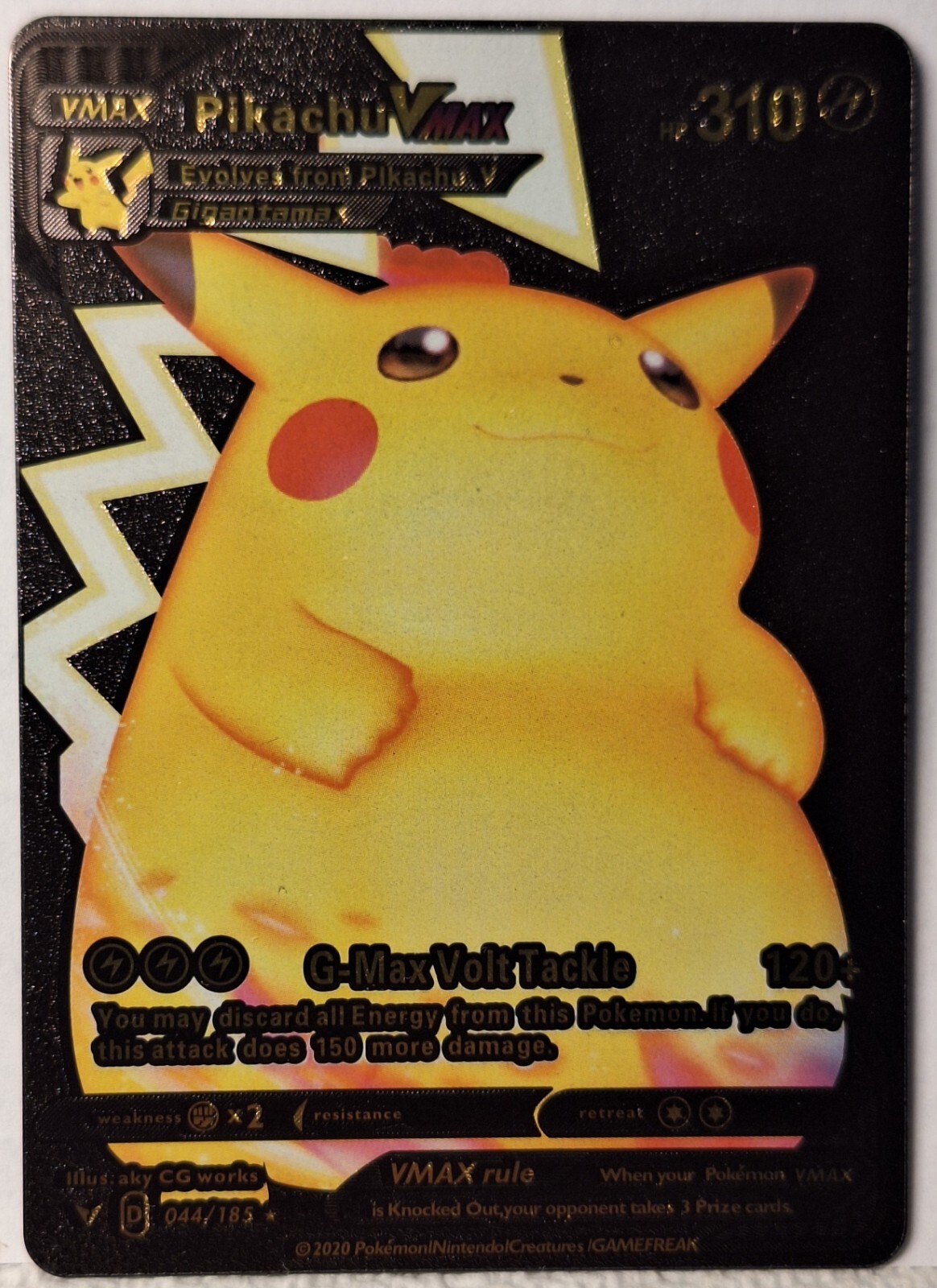 UN VMAXクライマックス Pokemon Pikachu Vmax Golden Rainbow Full Art 44/185 | eBay