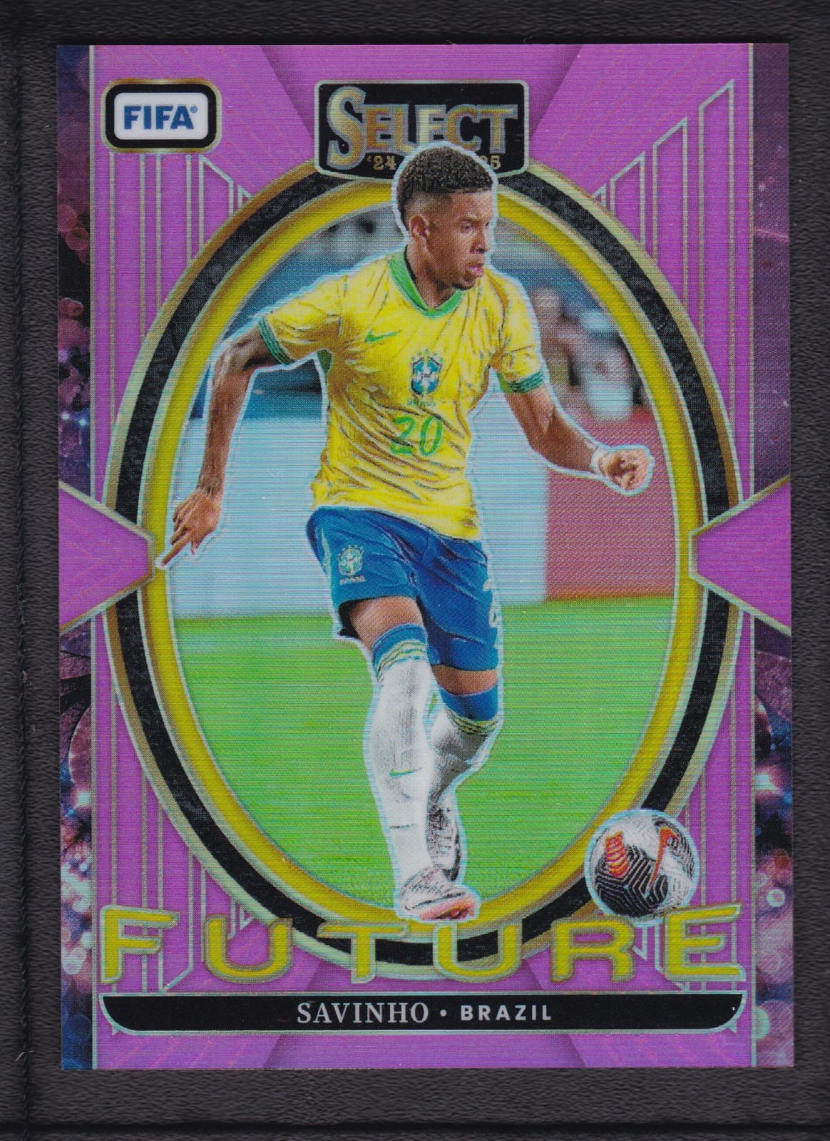 Panini Select soccer シャビ チャビ　ツインオート 1of1 2024-25 SAVINHO 01/25 PANINI SELECT FIFA FUTURE PINK | eBay