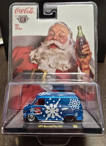 M2 Machines Coca Cola 1971 Chevrolet Van G10 SK09 Blue