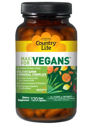 Country Life Vegetarian Support Caps 120 VegCap