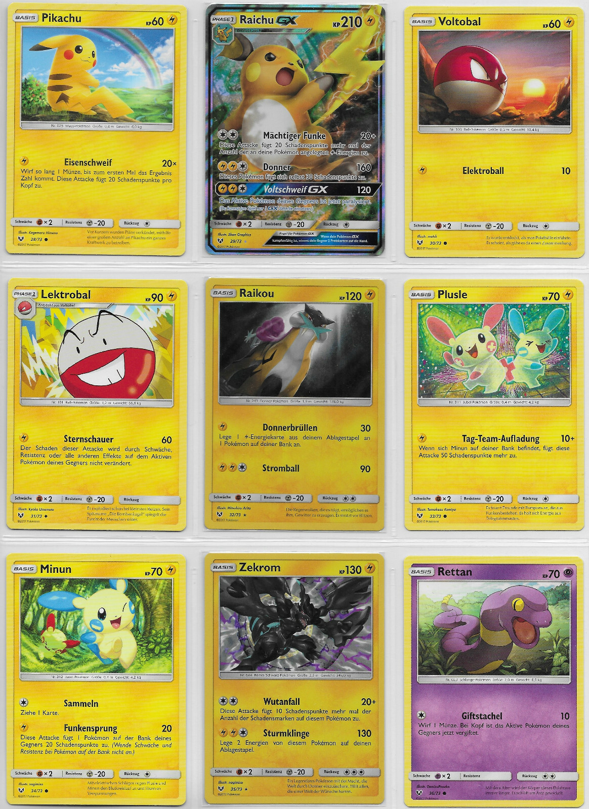 Lot - Schimmernde Legenden 2017 - 173 bis 7373 komplett - Pokemon -Deutsch- Mi